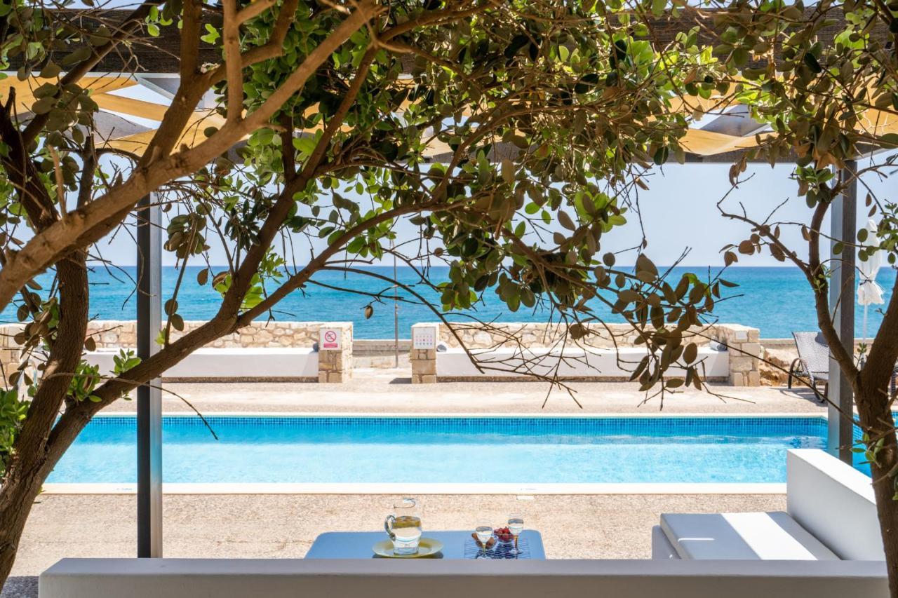 Beachfront Villa Turquoise With Private Pool, Bbq And Ping Pong Table Hanya Dış mekan fotoğraf