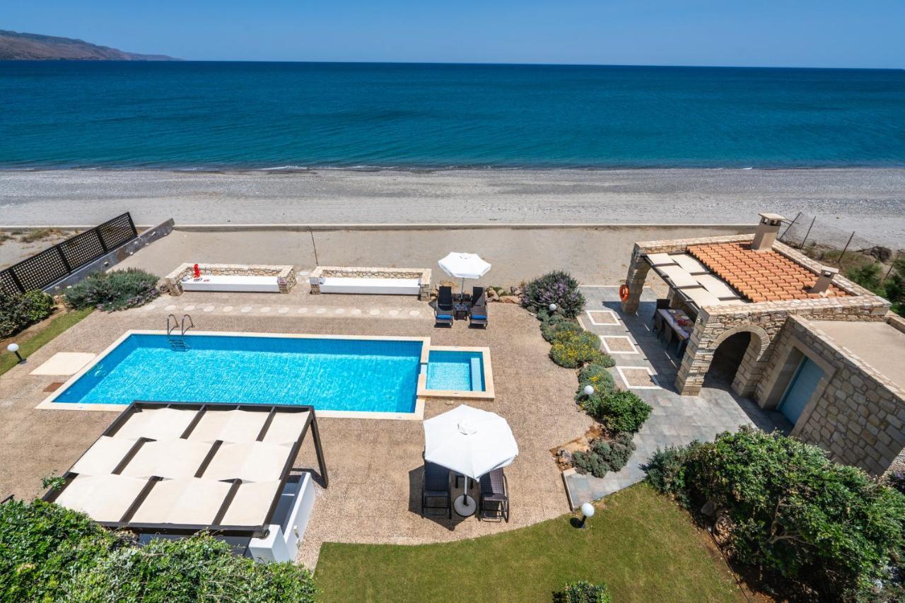Beachfront Villa Turquoise With Private Pool, Bbq And Ping Pong Table Hanya Dış mekan fotoğraf