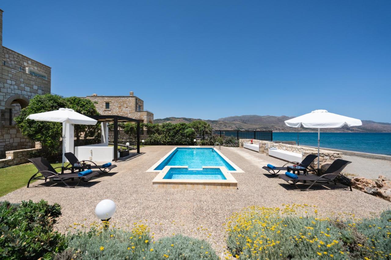 Beachfront Villa Turquoise With Private Pool, Bbq And Ping Pong Table Hanya Dış mekan fotoğraf